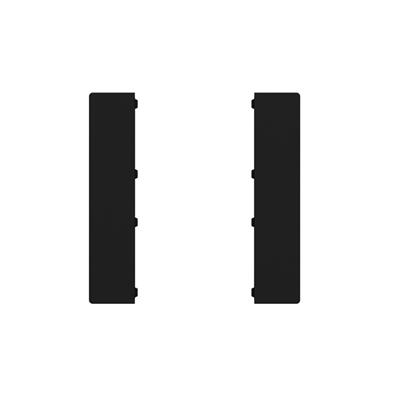 Set de 2 coverture, noir mat pour CHPBD-06/5x