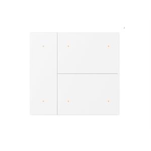 Set de 3 couvercles Waltz, métal, point, Blanc
