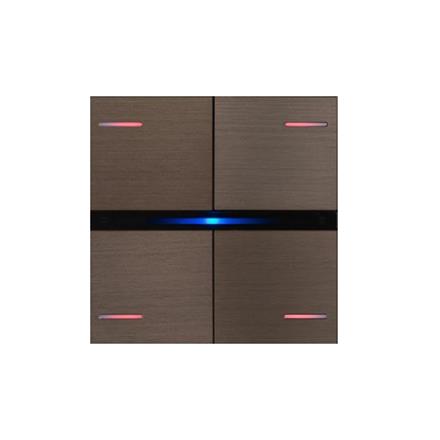 Set de 4 Coverture OL-U, Métall Bronze