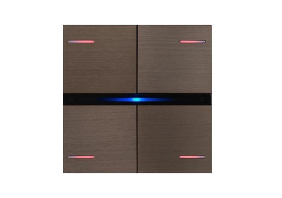 Set de 4 Coverture OL-U, Métall Bronze