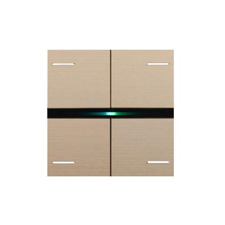 Set de 4 Coverture OL-U, Métall Champagne