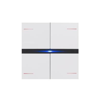 Set de 4 Coverture OL-U, Plastique Blanc