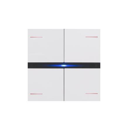 Set de 4 Coverture OL-U, Plastique Blanc