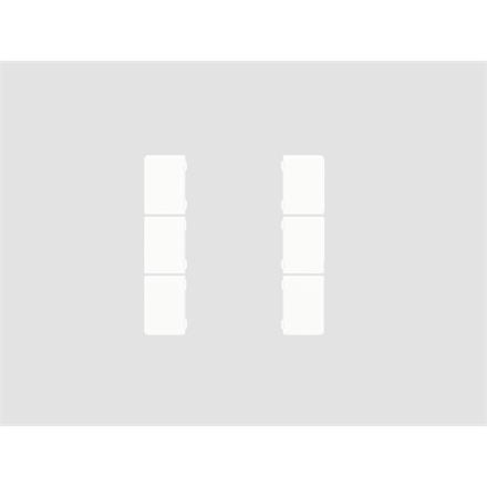 Set de 6 coverture, blanc mat pour CHPBD-06/5x