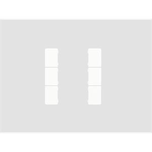 Set de 6 coverture, blanc mat pour CHPBD-06/5x
