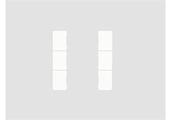 Set de 6 coverture, blanc mat pour CHPBD-06/5x