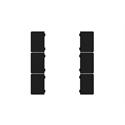 Set de 6 coverture, noir mat pour CHPBD-06/5x