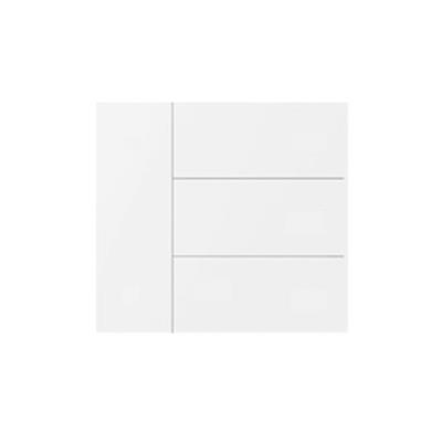 Set de 8 couvercles Waltz, métal, non gravé, blanc Set de 8 couvercles Waltz, métal, non gravé, blanc