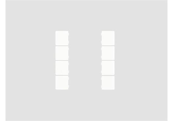Set de 8 coverture, blanc mat pour CHPBD-08/55.1.0