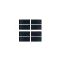 Set de 8 Coverture OL-U, Plastique Noir