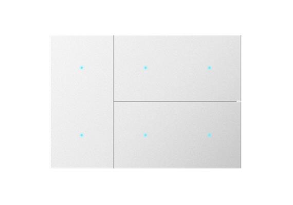 Touch Pad Set de touches, métal argent, point
