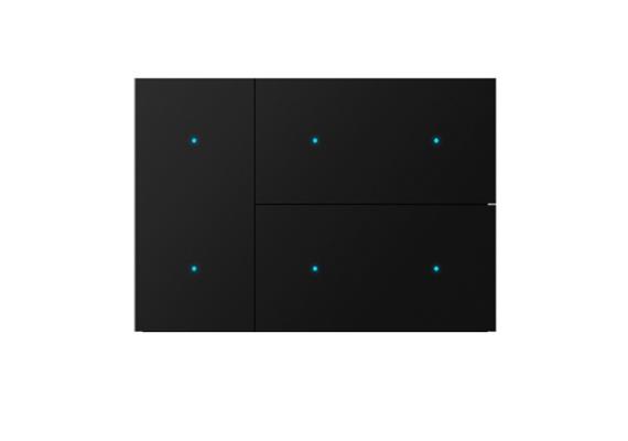 Touch Pad Set de touches, métal noir, point