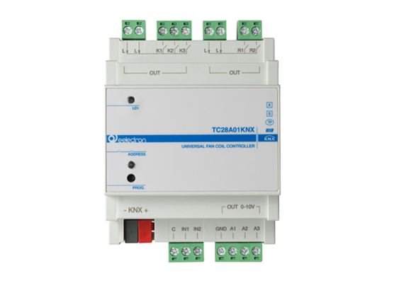 Universal Fan Coil Controller 3 x 0-10 V – 2 IN – 5 OUT