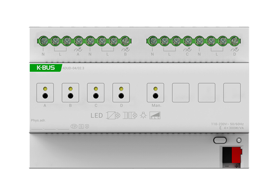 Variateur de LED 4 canaux 4A KNX Secure