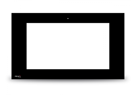 Vitre frontale noire Controlpro sans PEAKnx Logo