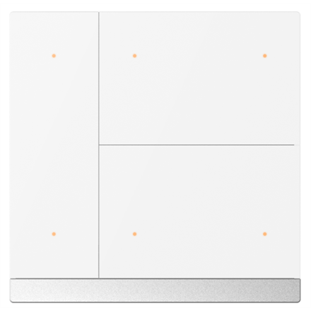 WALTZ Bouton-poussoir 6 touches blanc