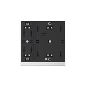 Waltz Bouton-poussoir Secure, 2 touches Argent