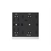 WALTZ Bouton-poussoir Secure, 4 touches Argent / Blanc
