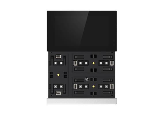 WALTZ Touch+Pad Alu Secure, Argent / Blanc