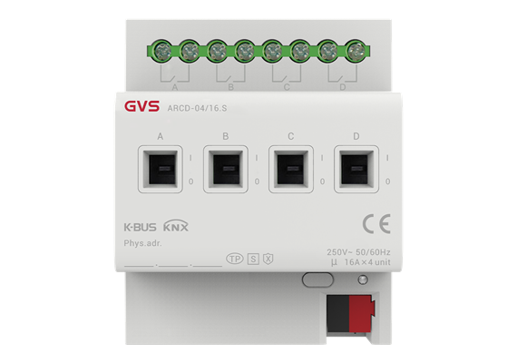 Attuatore commutazione Secure, 4 canali 16A/C-Last