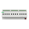 Attuatore di commutazione con misura di corrente a 12 canali 16A/C-Last KNX Secure