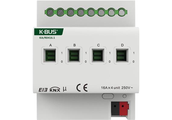Attuatore di commutazione con misura di corrente a 4 canali 16A/C-Last