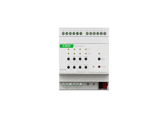 Attuatore di riscaldamento KNX con Triac, 6 pieghe (con KNX Secure)
