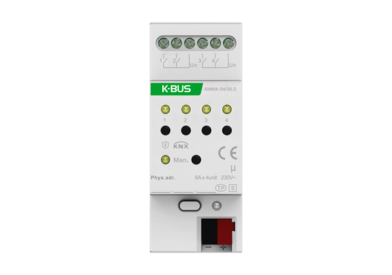 Attuatore multifunzione a 4 canali 6A/C-Last KNX Securo