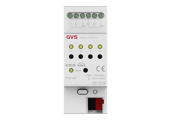 Attuatore multifunzione a 4 canali 6A/C-Last KNX Securo