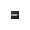 Capteur à bouton-poussoir KNX Secure série S avec écran, verre miroir, 4 positions, nero