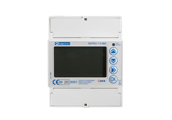 Contatore di energia tramite trasduttori, 3 fasi, MID