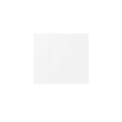 Coperchio Waltz, 2 canali, Metallo, Punto, Bianco