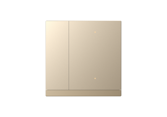 Coperchio Waltz, 2 canali, Metallo, Punto, Oro