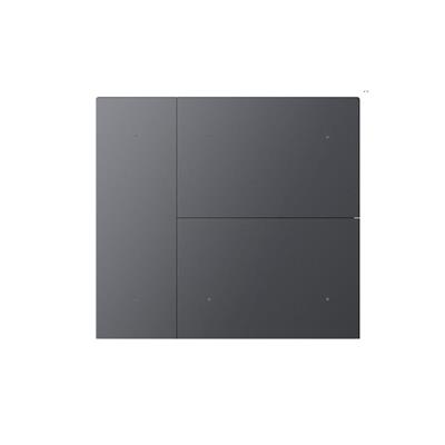 Coperchio Waltz, 6 canali, Metallo, non incisa, grigio Coperchio Waltz, 6 canali, Metallo, non incisa, grigio