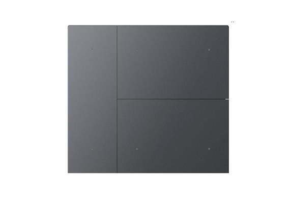 Coperchio Waltz, 6 canali, Metallo, non incisa, grigio