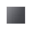 Coperchio Waltz, 6 canali, Metallo, non incisa, grigio