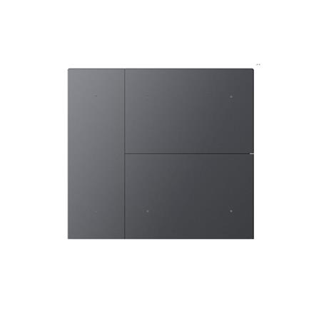 Coperchio Waltz, 6 canali, Metallo, Punto, Grigio