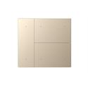 Coperchio Waltz, 6 canali, Metallo, Punto, Oro