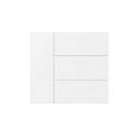 Coperchio Waltz, 8 canali, Metallo non inciso, bianco