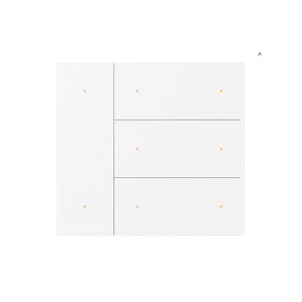 Coperchio Waltz, 8 canali, Metallo, Punto, Bianco