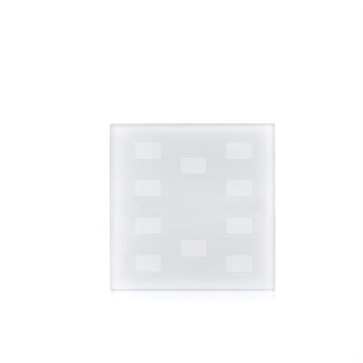 Copertura di vetro bianca a 10 canali per simboli
