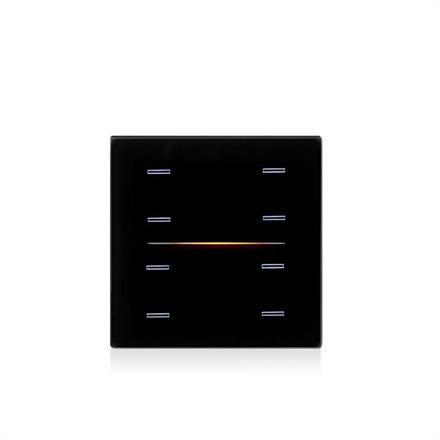 Copertura di vetro LINE RGB a 8 canali nera opaca