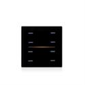 Copertura di vetro LINE RGB a 8 canali nera opaca