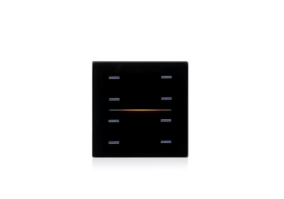 Copertura di vetro LINE RGB a 8 canali nera