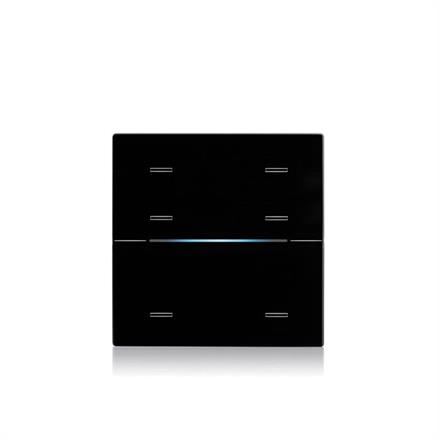 Copertura in vetro Termostato/umidostato RGB, nero