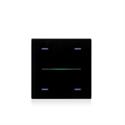 Copertura vetro LINE RGB a 4 canali nera opaca