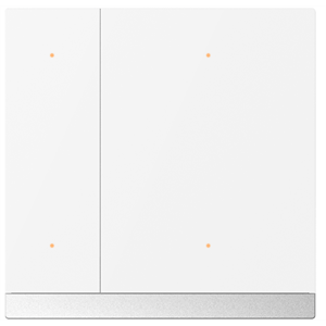 KNX WALTZ Pulsante, 4 canali alu blanco