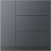 KNX WALTZ Pulsante, 8 canali alu grigio