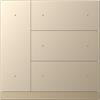 KNX WALTZ Pulsante, 8 canali alu oro
