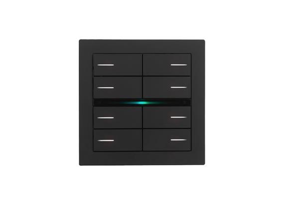 OL-U 8 pulsanti, 16 canali RGB, Nero